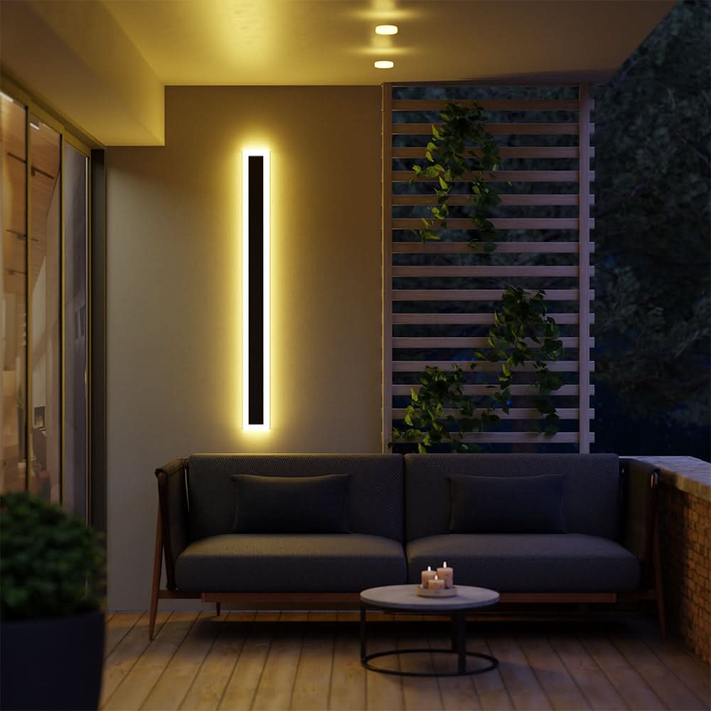 Elegancka nowoczesna lampa ścienna na zewnątrz do ogrodu i balkonu
