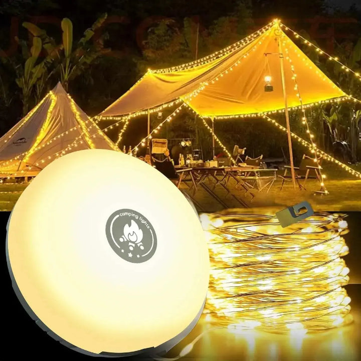 Lampka kempingowa 10m RGB – Zwiększ atmosferę i bezpieczeństwo na każdej przygodzie