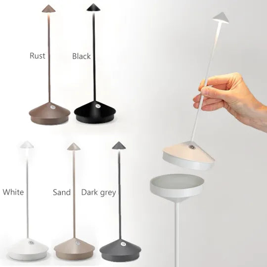Ładowana bezprzewodowa lampa LED – Wodoodporna i ściemniana