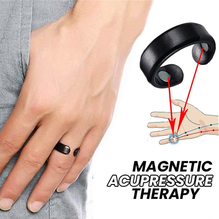 Regulowany Pierścień Akupresurowy | Stymulator Masażu Rąk | Pierścień Terapii Magnetycznej