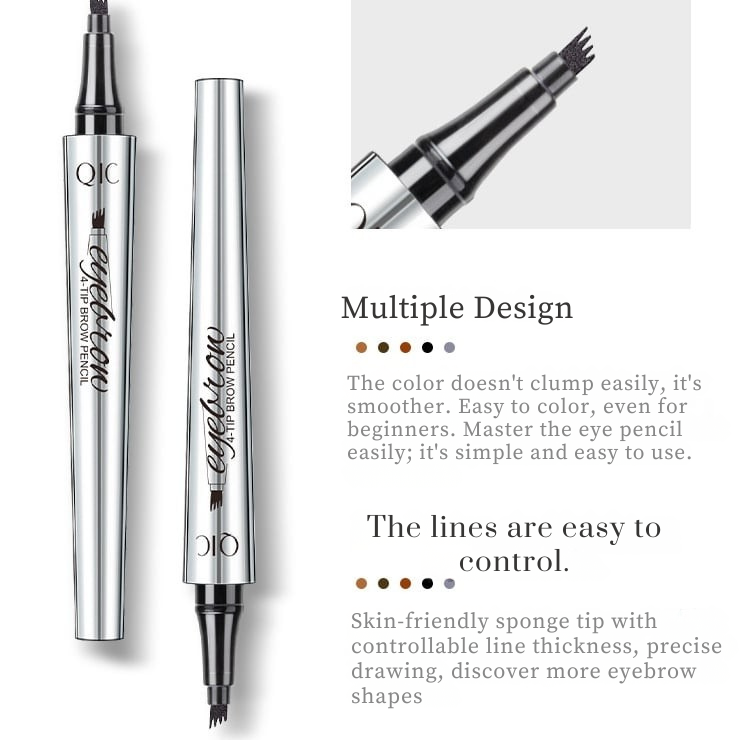 Wodoodporny ołówek do brwi microblading z 4-czopowym designem