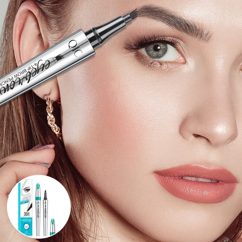 Wodoodporny ołówek do brwi microblading z 4-czopowym designem