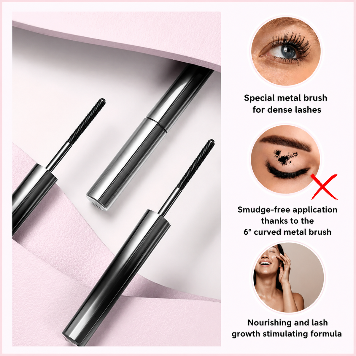 Wodoodporna Mascara | Natychmiastowa Objędność | Precyzyjny Pędzel Bez Sklejenia