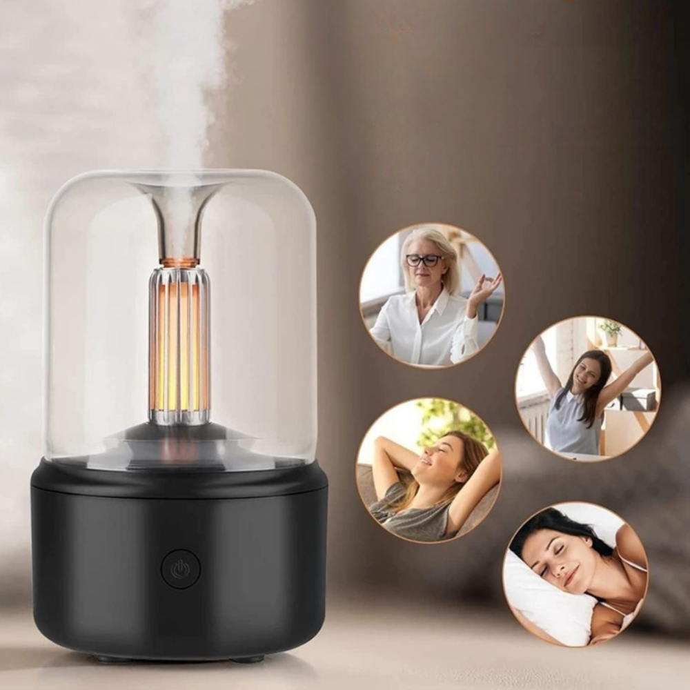 Dyfuzor olejków eterycznych i nawilżacz powietrza z lampką LED do aromaterapii