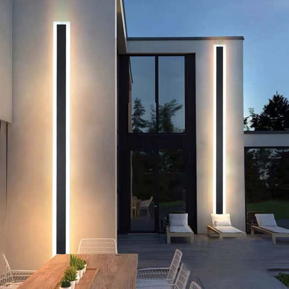 Elegancka nowoczesna lampa ścienna na zewnątrz do ogrodu i balkonu
