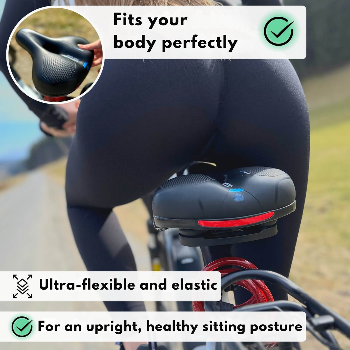 Ergonomiczne Siodełko Rowerowe | Design z Amortyzacją