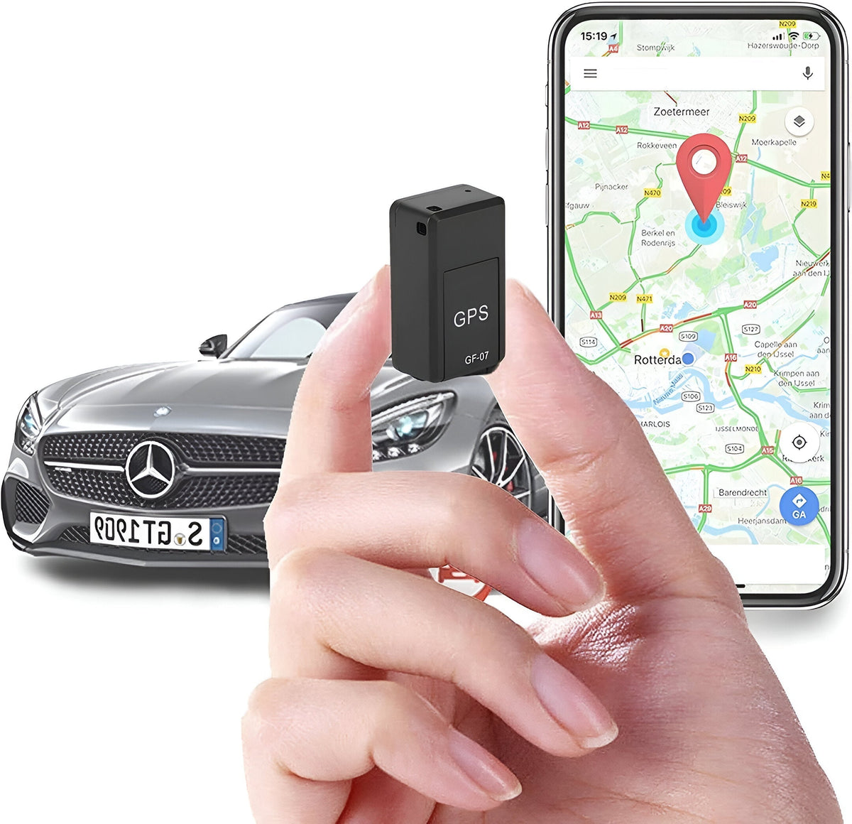 Kompaktowy Magnesowy Lokalizator GPS do Pojazdów i Bagażu