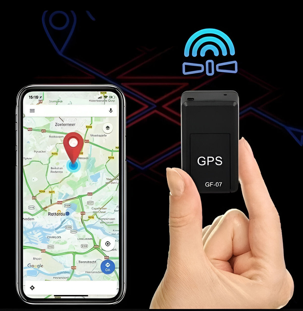 Kompaktowy Magnesowy Lokalizator GPS do Pojazdów i Bagażu