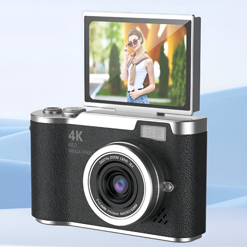 Kamera cyfrowa 4K do vlogowania z obrotowym ekranem dla dorosłych