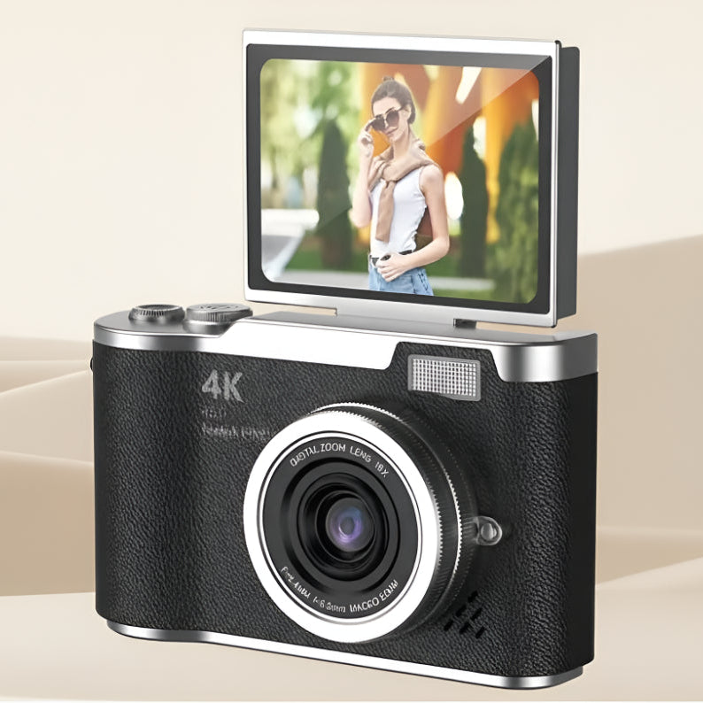 Kamera cyfrowa 4K do vlogowania z obrotowym ekranem dla dorosłych