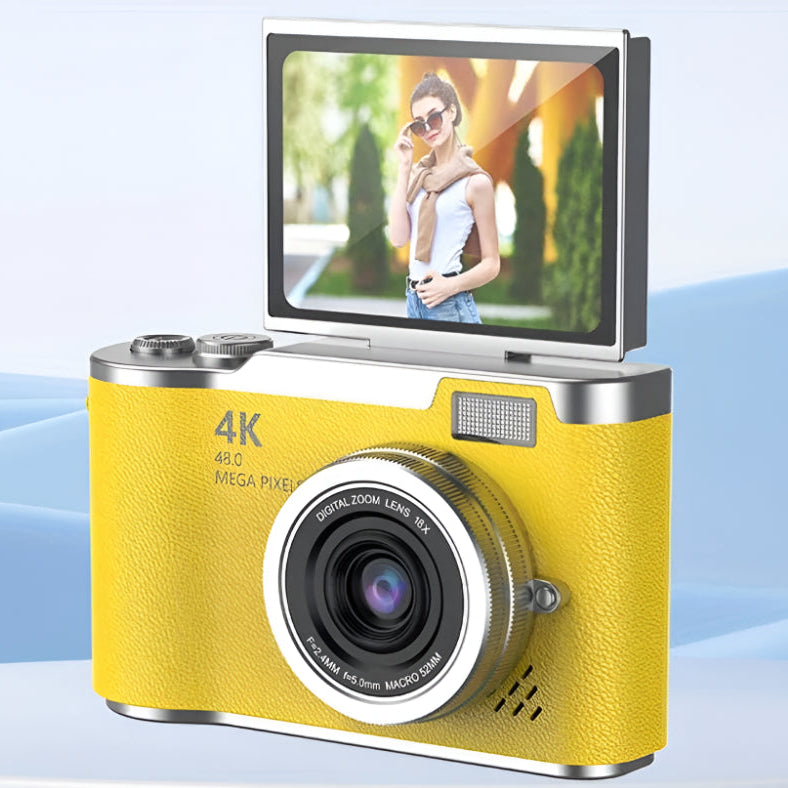 Kamera cyfrowa 4K do vlogowania z obrotowym ekranem dla dorosłych