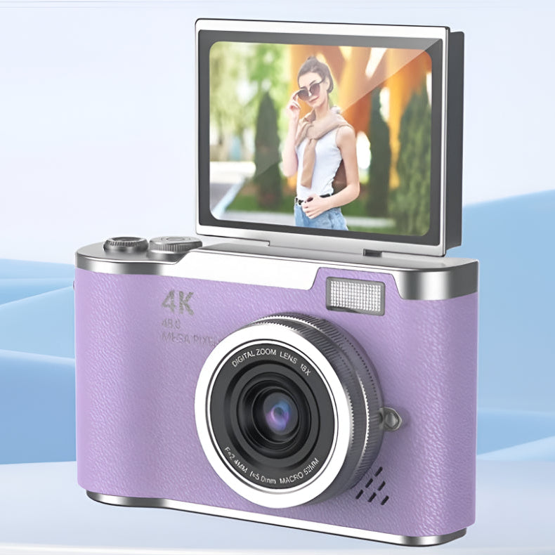 Kamera cyfrowa 4K do vlogowania z obrotowym ekranem dla dorosłych