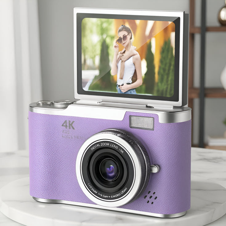 Kamera cyfrowa 4K do vlogowania z obrotowym ekranem dla dorosłych