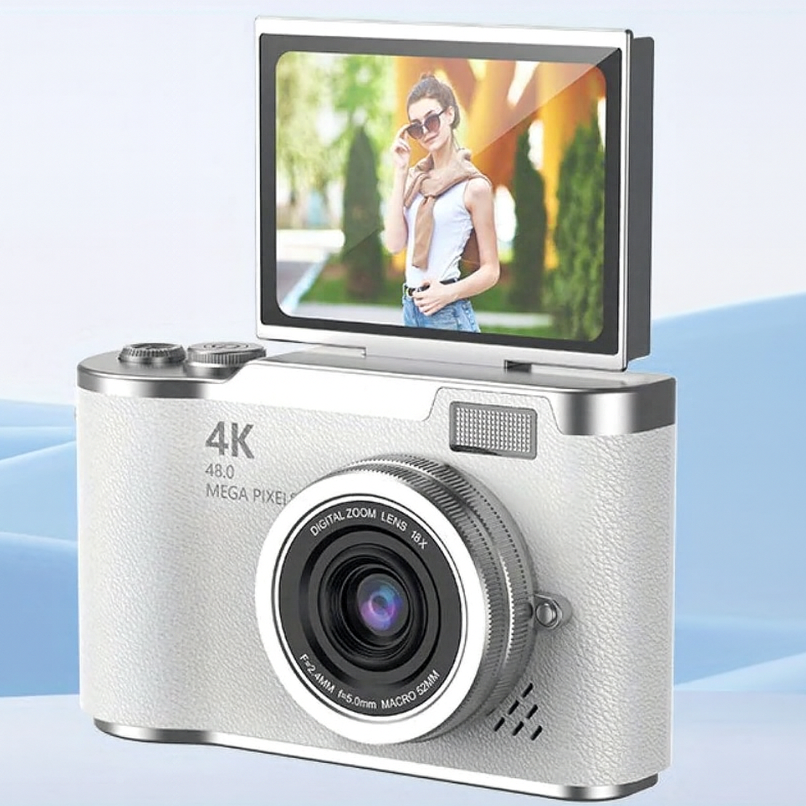 Kamera cyfrowa 4K do vlogowania z obrotowym ekranem dla dorosłych