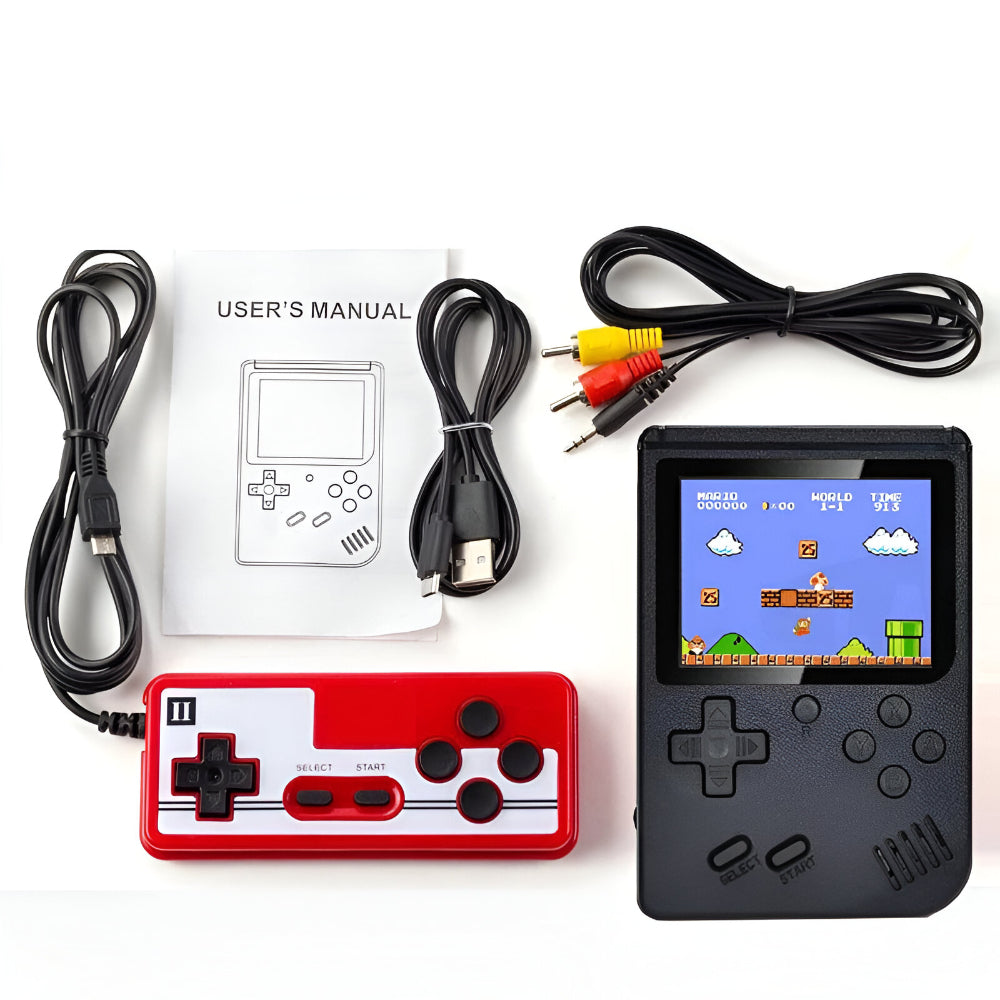 Kompaktowa Konsola Retro z 400 Klasycznymi Grami