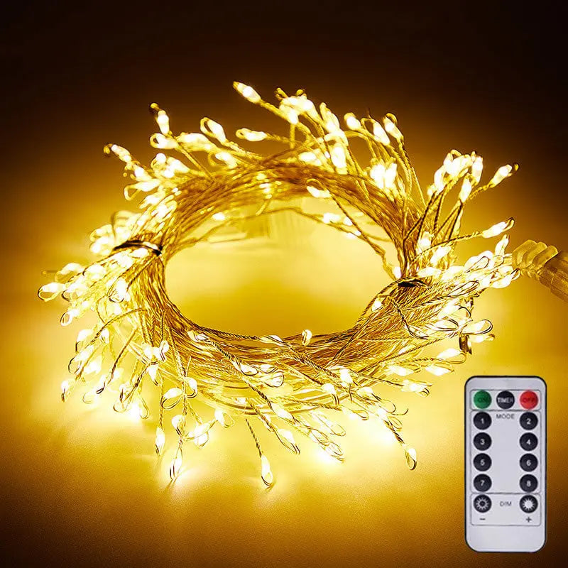 9-metrowe miedziane lampki LED
