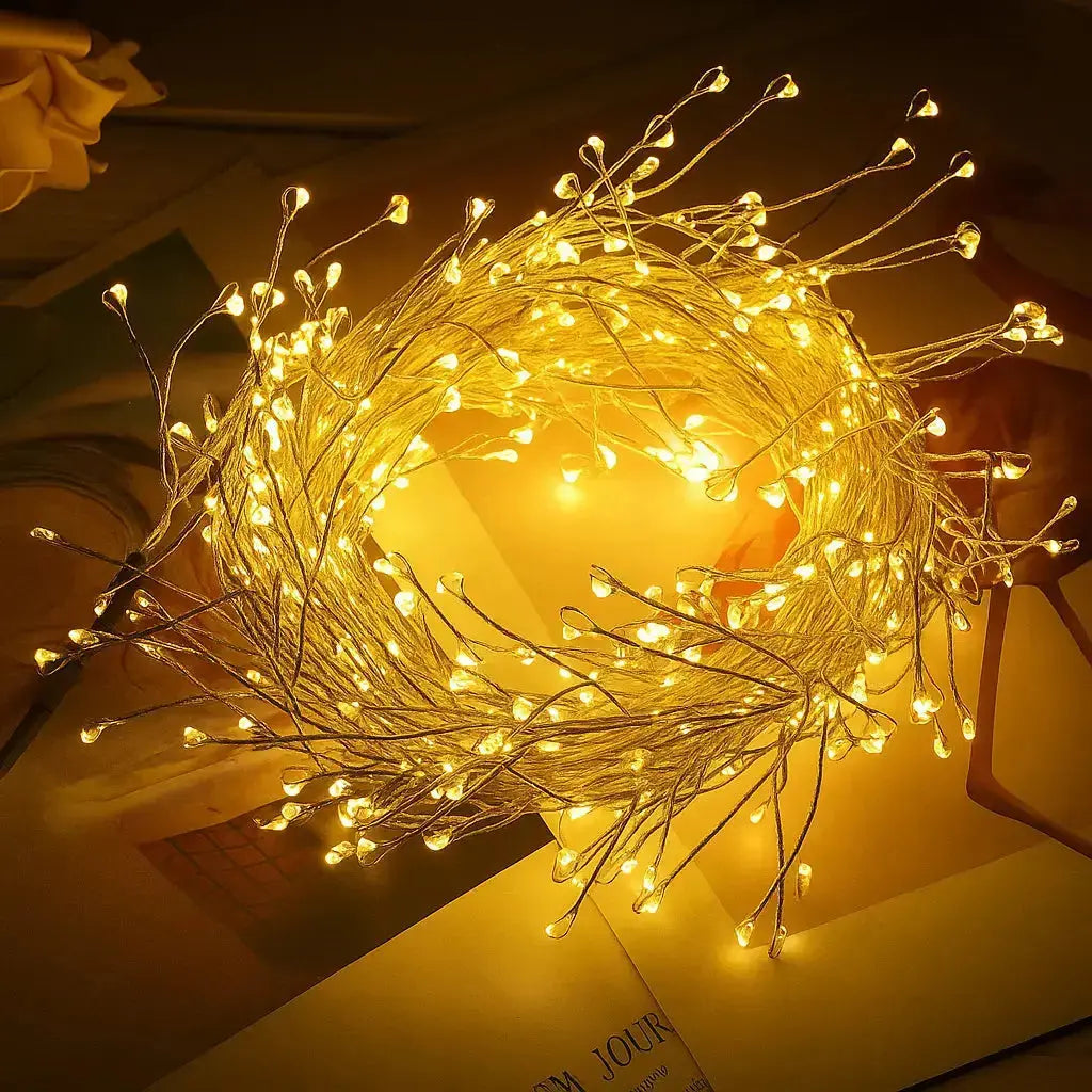 9-metrowe miedziane lampki LED