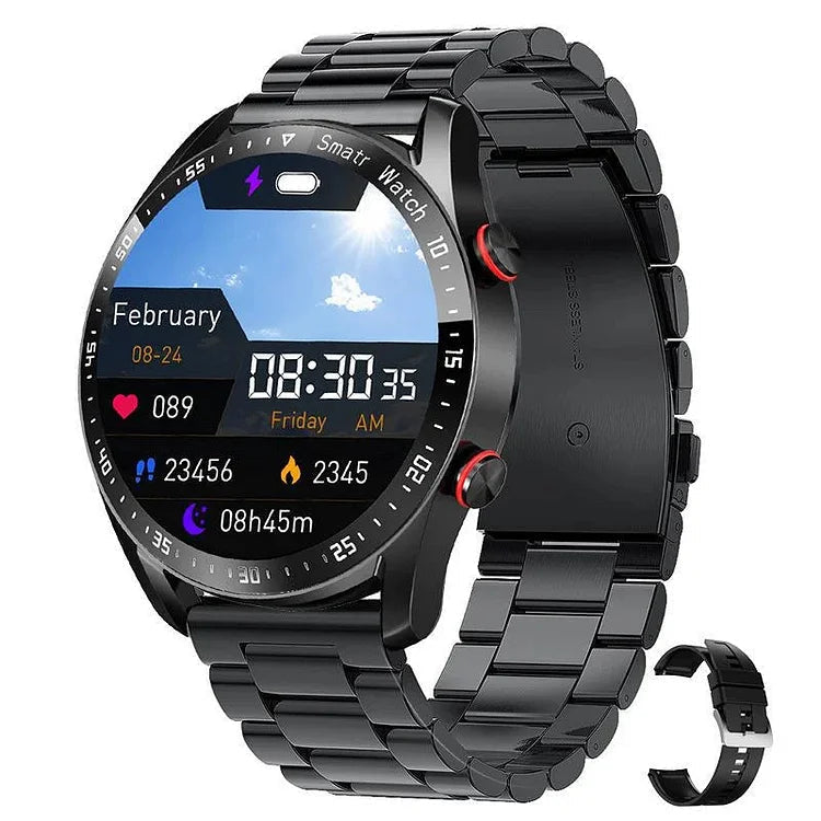 Wszechstronny Smartwatch z funkcją rozmów Bluetooth, NFC i monitorowaniem zdrowia