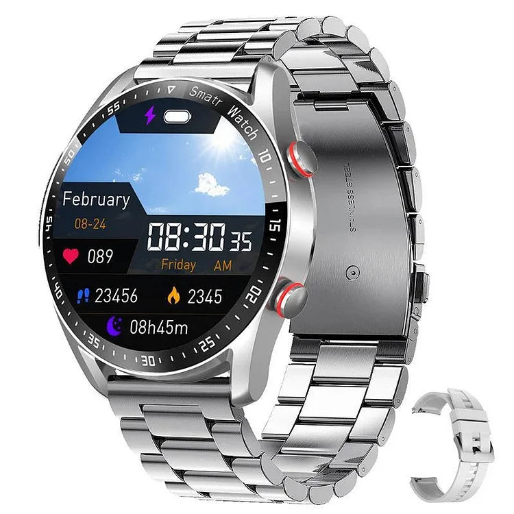Wszechstronny Smartwatch z funkcją rozmów Bluetooth, NFC i monitorowaniem zdrowia