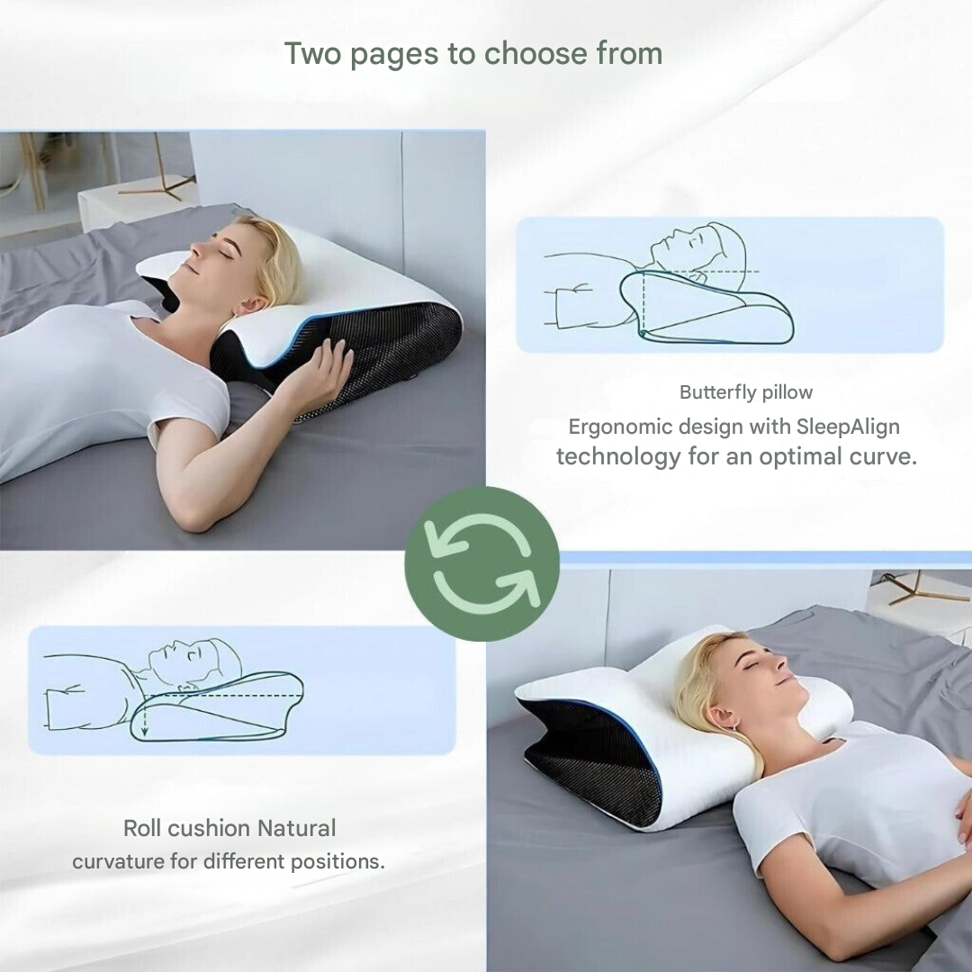 Ortopedyczna Poduszka z Pianki Memory Foam do Wsparcia Szyi i Komfortu