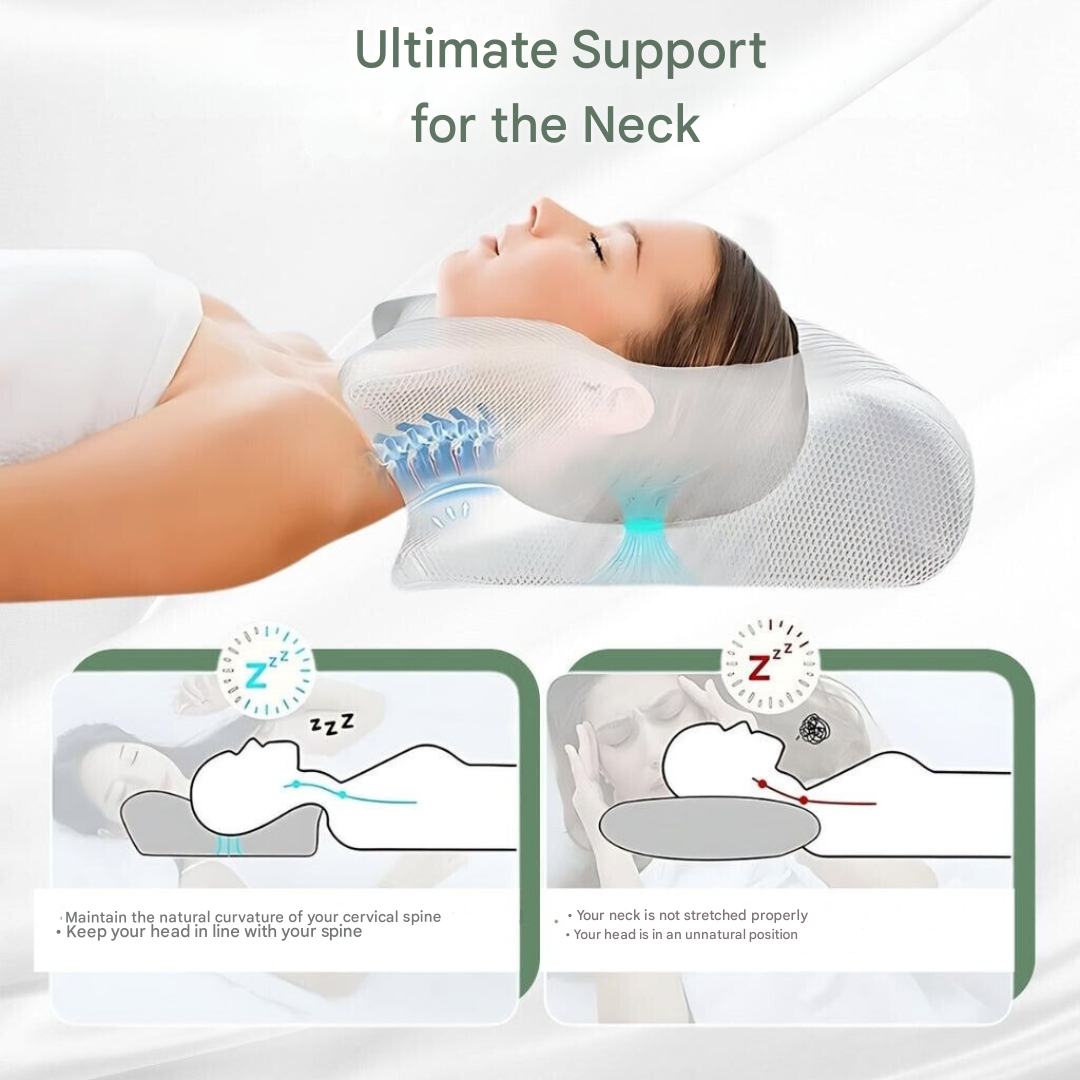 Ortopedyczna Poduszka z Pianki Memory Foam do Wsparcia Szyi i Komfortu