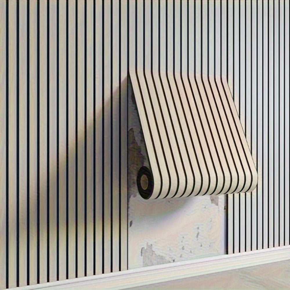 Nowoczesne 3D Samoprzylepne Panele Ścienne z Drewna do Dekoracji Wnętrz
