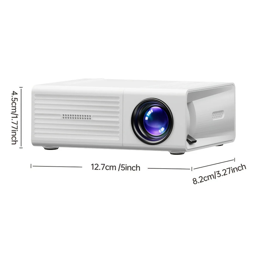 Przenośny Mini Projektor HD LED do Domowego Kina i Użytku na Zewnątrz - 3000 Lumenów