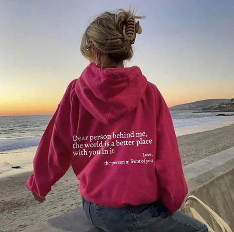 Hoodie "Droga Osobo Za Mną"