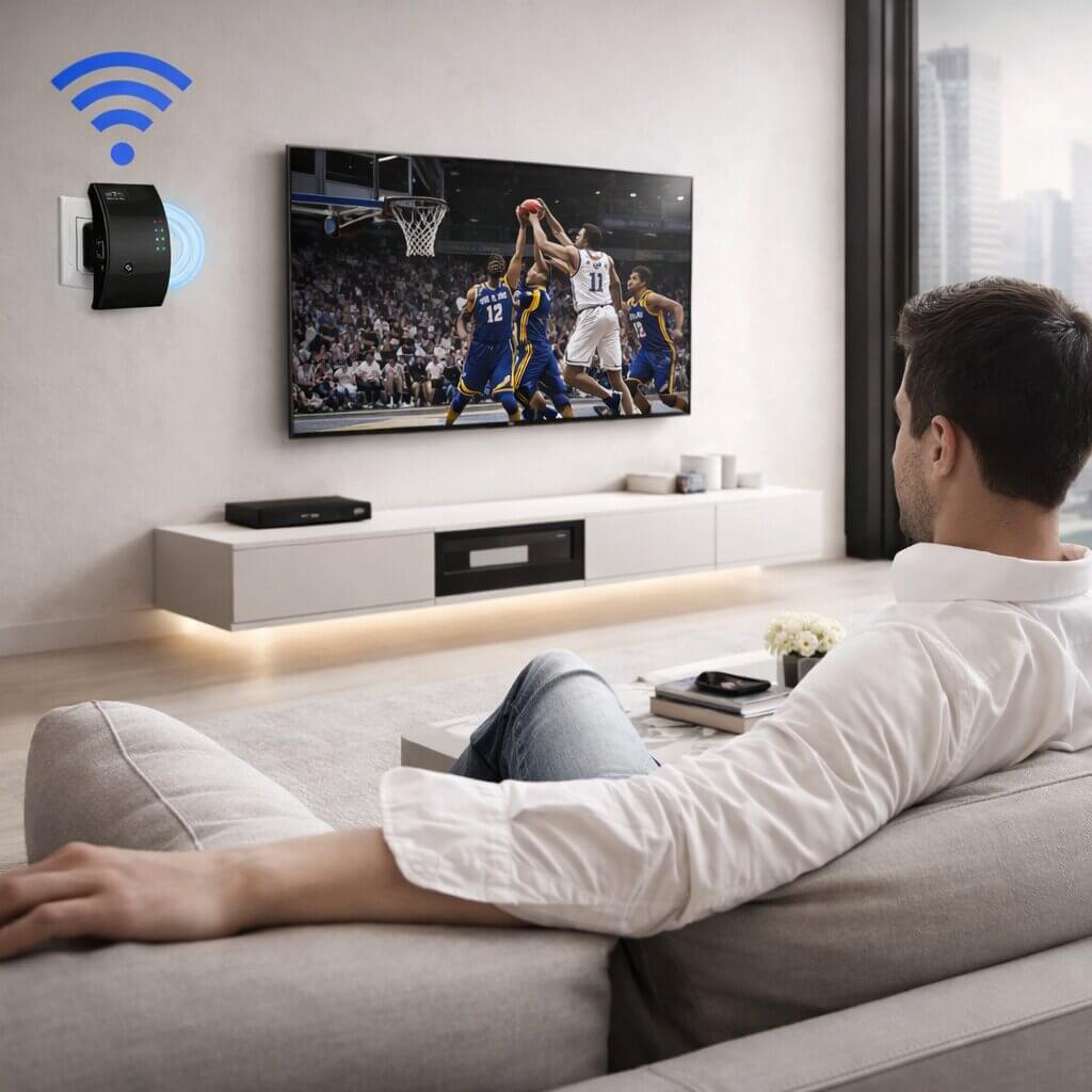 Wzmacniacz sygnału | Zwiększony zasięg | Prosta instalacja Plug and Play