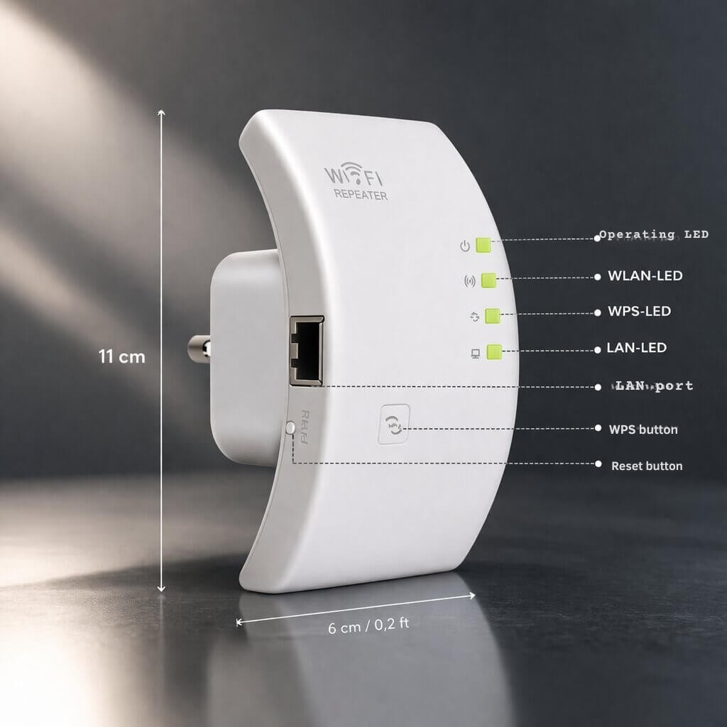 Wzmacniacz sygnału | Zwiększony zasięg | Prosta instalacja Plug and Play