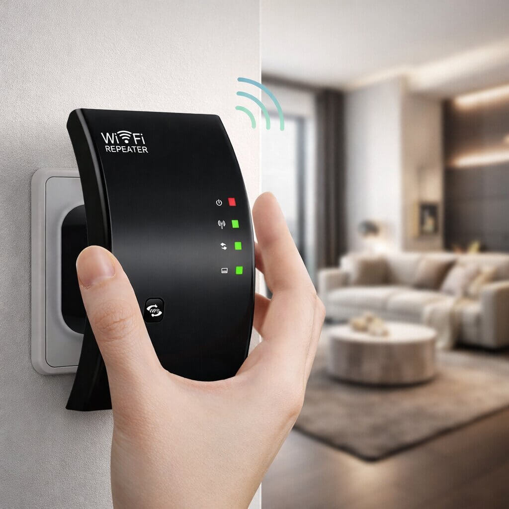 Wzmacniacz sygnału | Zwiększony zasięg | Prosta instalacja Plug and Play