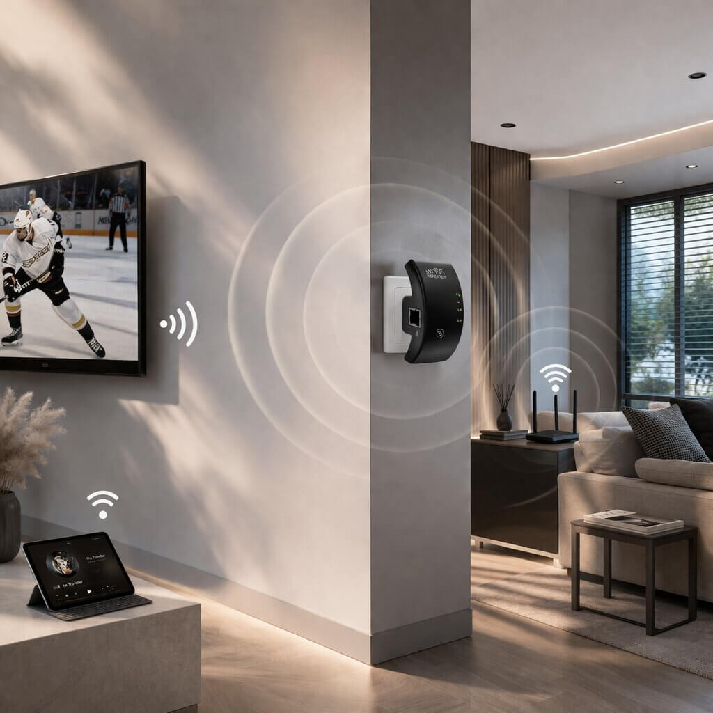 Wzmacniacz sygnału | Zwiększony zasięg | Prosta instalacja Plug and Play