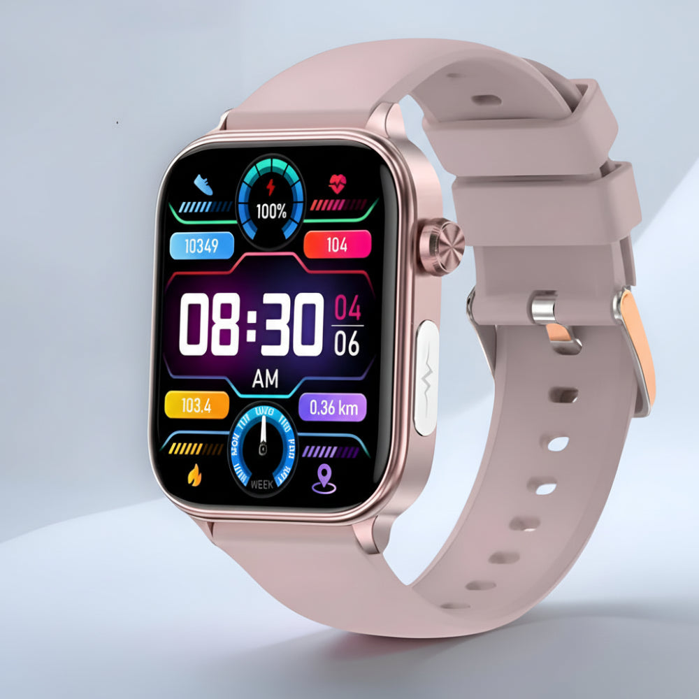 Inteligentny zegarek fitness z monitorowaniem zdrowia, śledzeniem tętna, krokomierzem i GPS