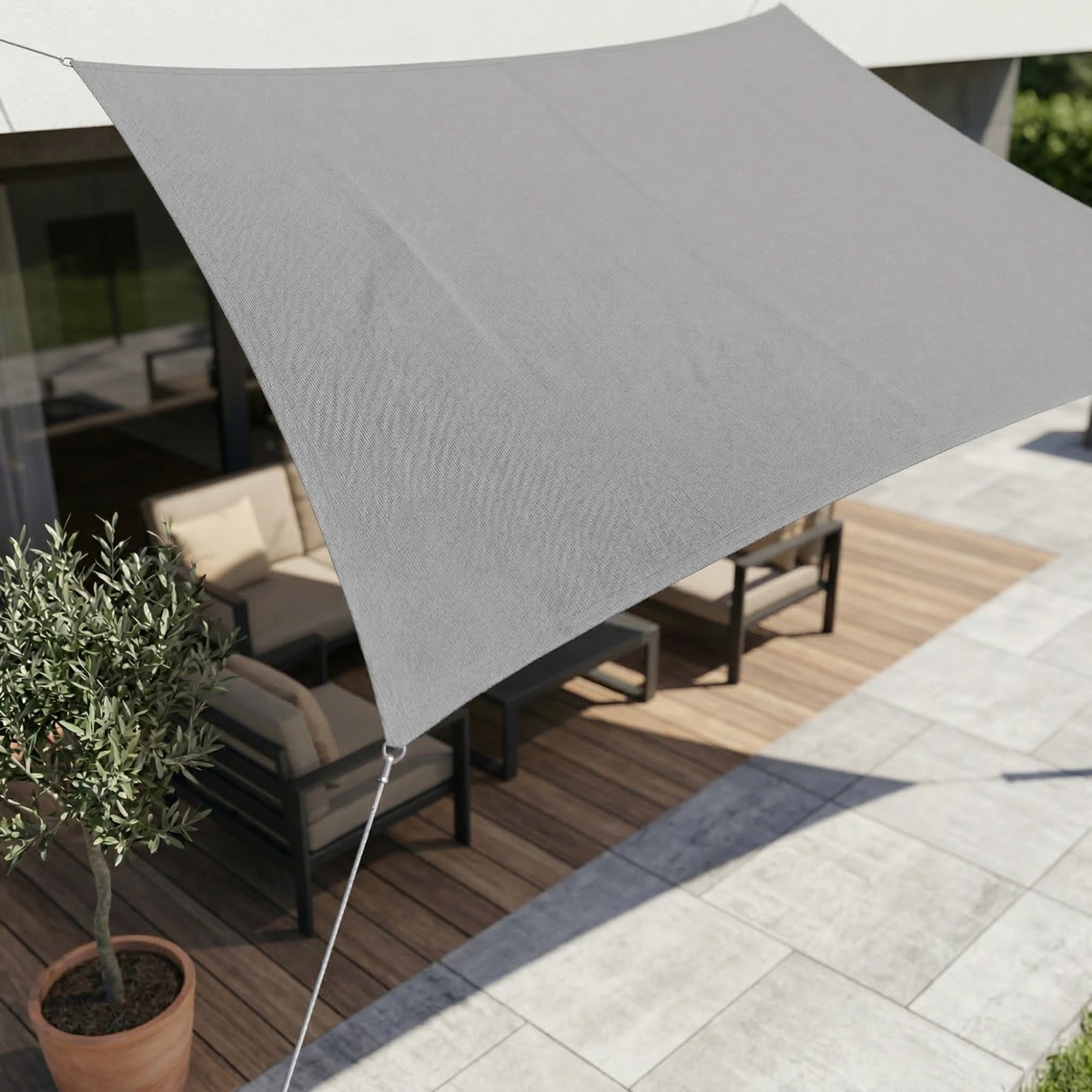 Prostokątny Wodoodporny Parasol | Tkanina Zewnętrzna | Ochrona UV