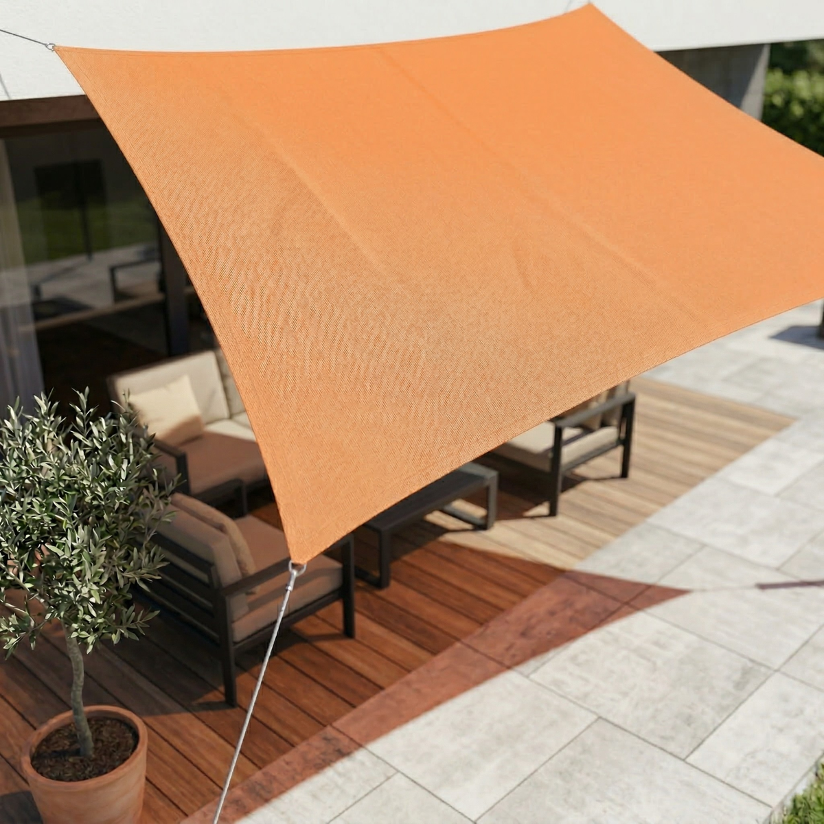 Prostokątny Wodoodporny Parasol | Tkanina Zewnętrzna | Ochrona UV