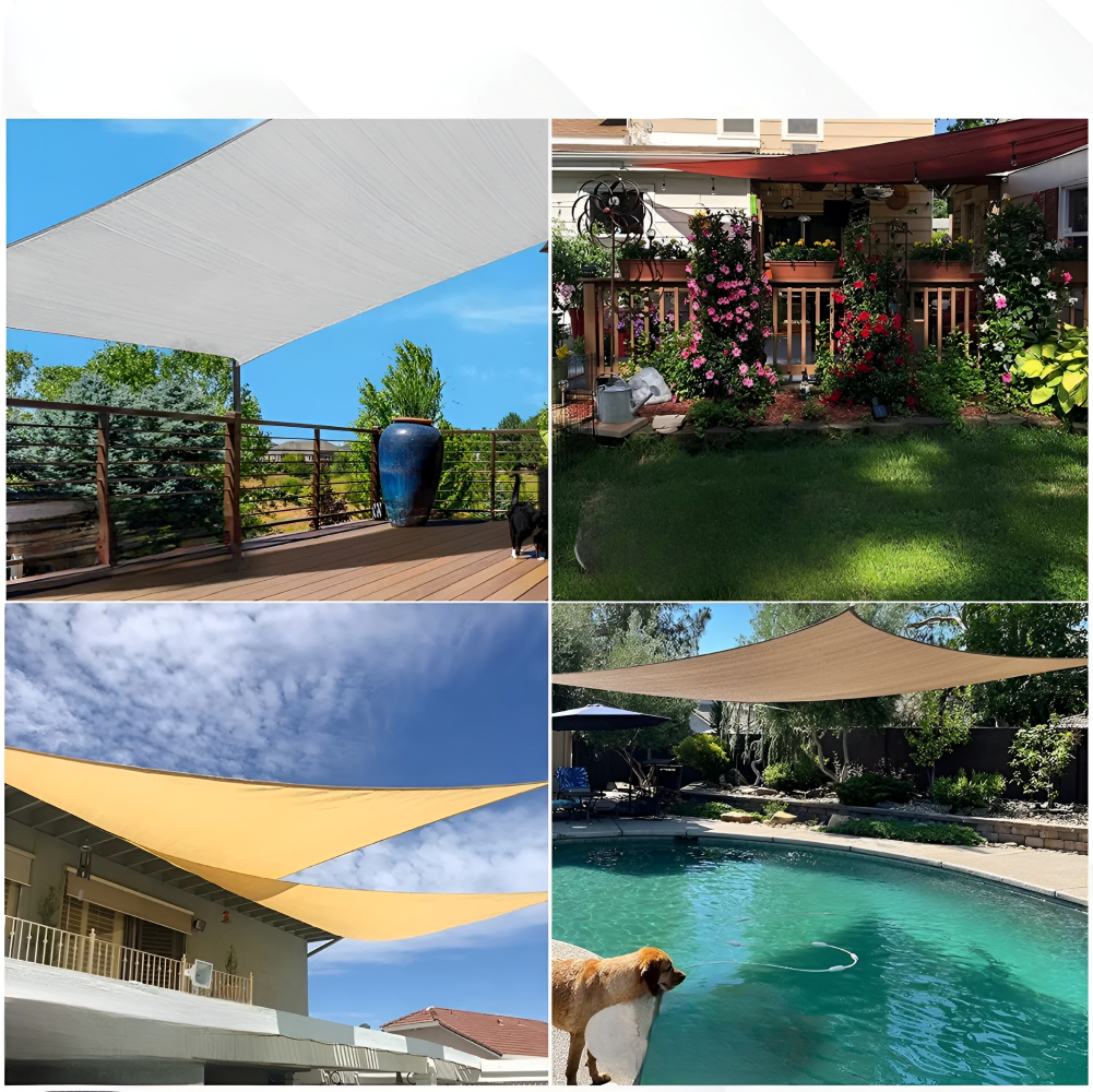 Prostokątny Wodoodporny Parasol | Tkanina Zewnętrzna | Ochrona UV