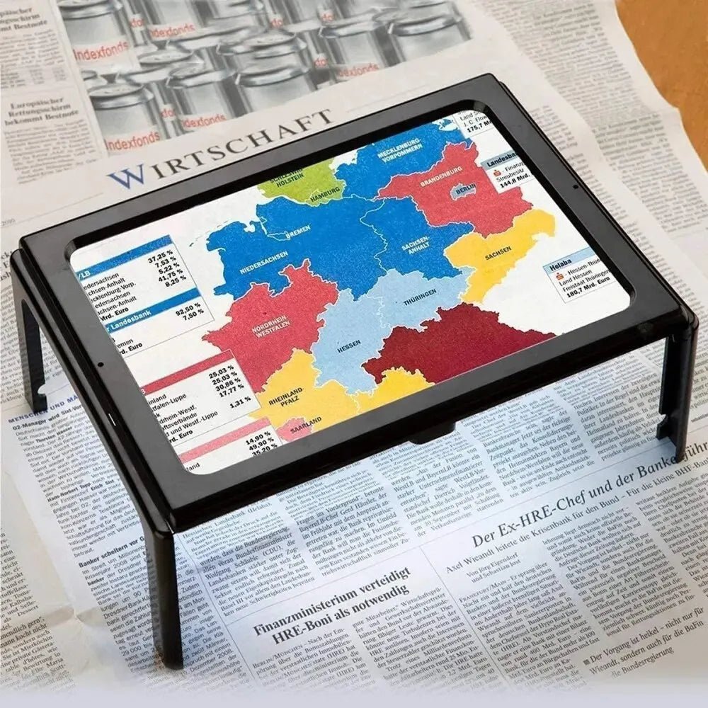 Skład lupa 3x z podświetleniem LED do wyraźnego i komfortowego czytania
