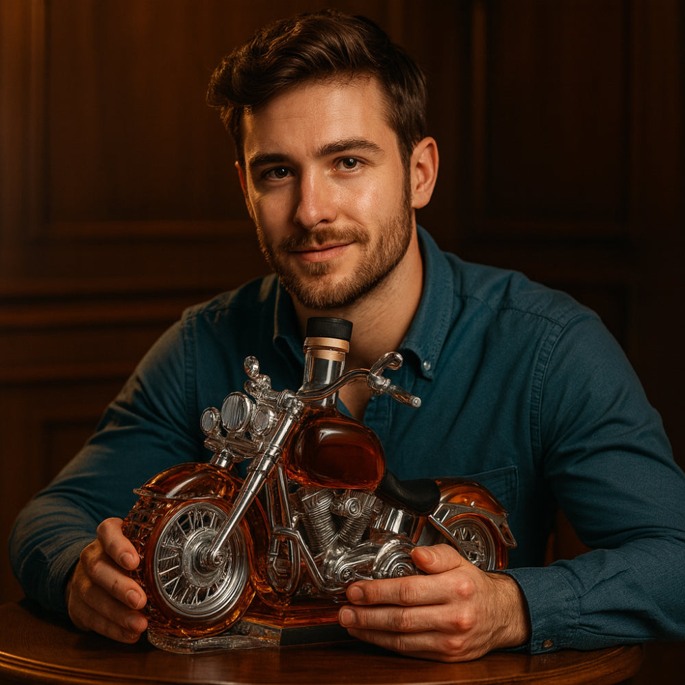 Dekanter do Whisky w Kształcie Motocykla do Dekoracji Baru