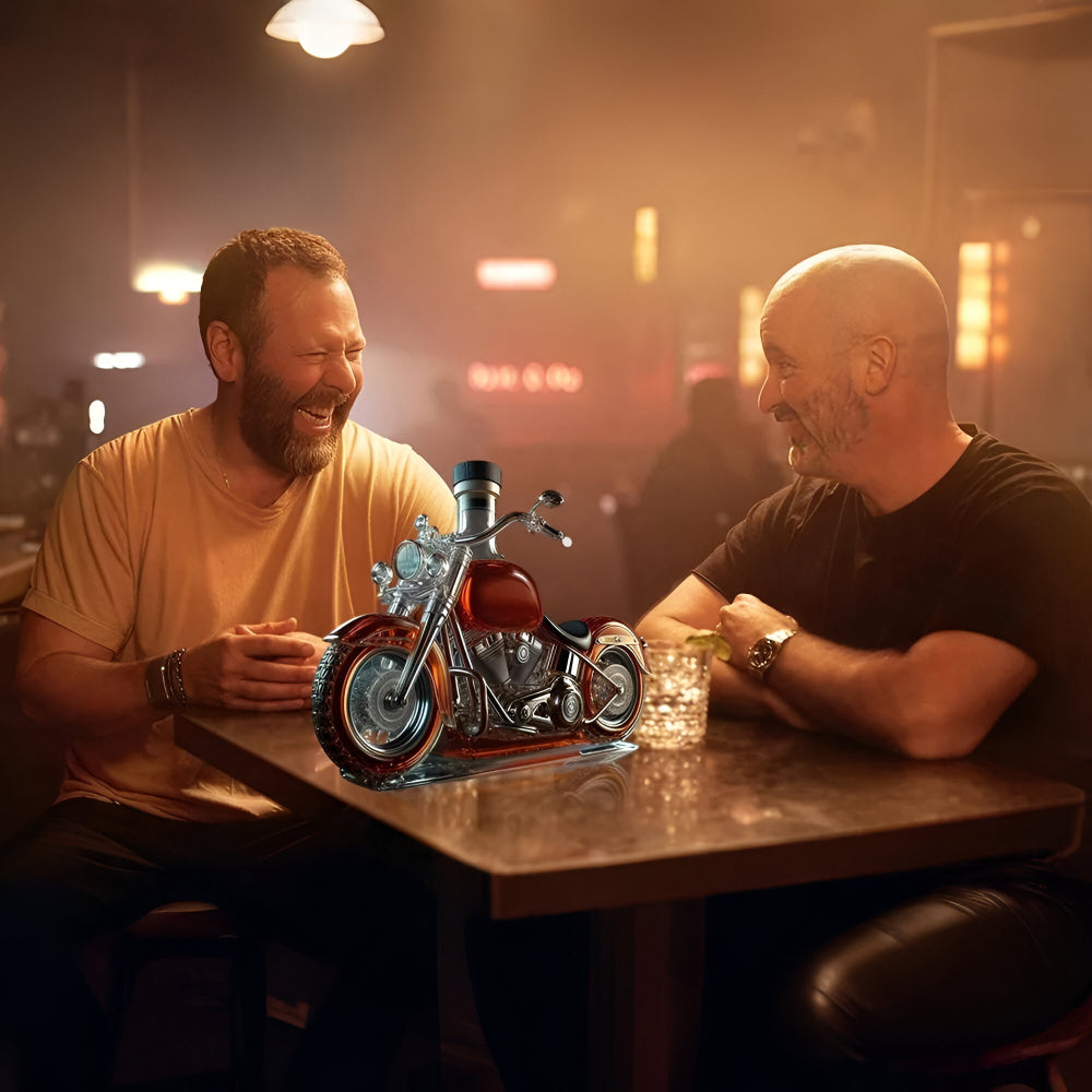 Dekanter do Whisky w Kształcie Motocykla do Dekoracji Baru