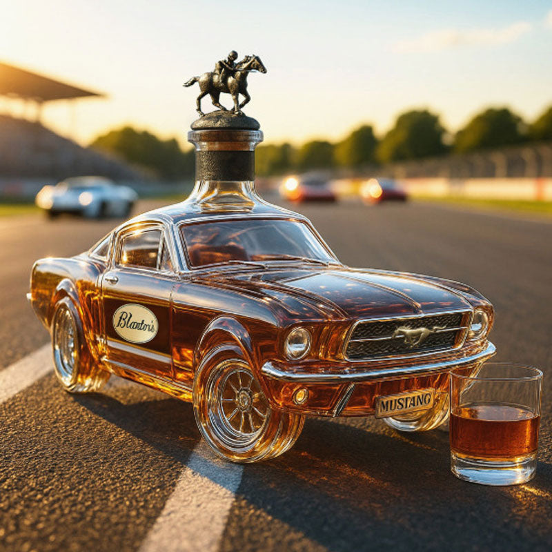 Butelka Whiskey | Dekanter inspirowany Mustangiem | Złożony design szklany | Idealny do domowego baru