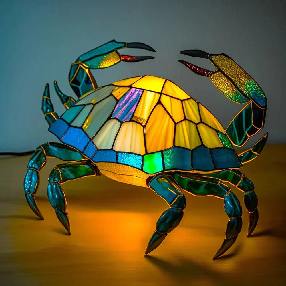 Unikalna Lampa ze Szkła Witrażowego z Motywem Zwierząt do Wyjątkowej Dekoracji Wnętrz