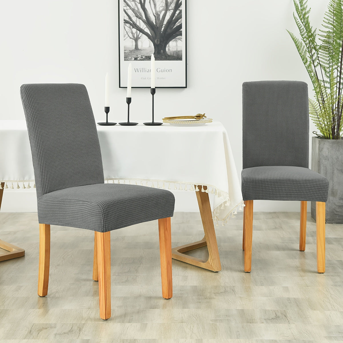 Eleganckie Pokrowce Stretch do Natychmiastowej Odnowy Krzeseł