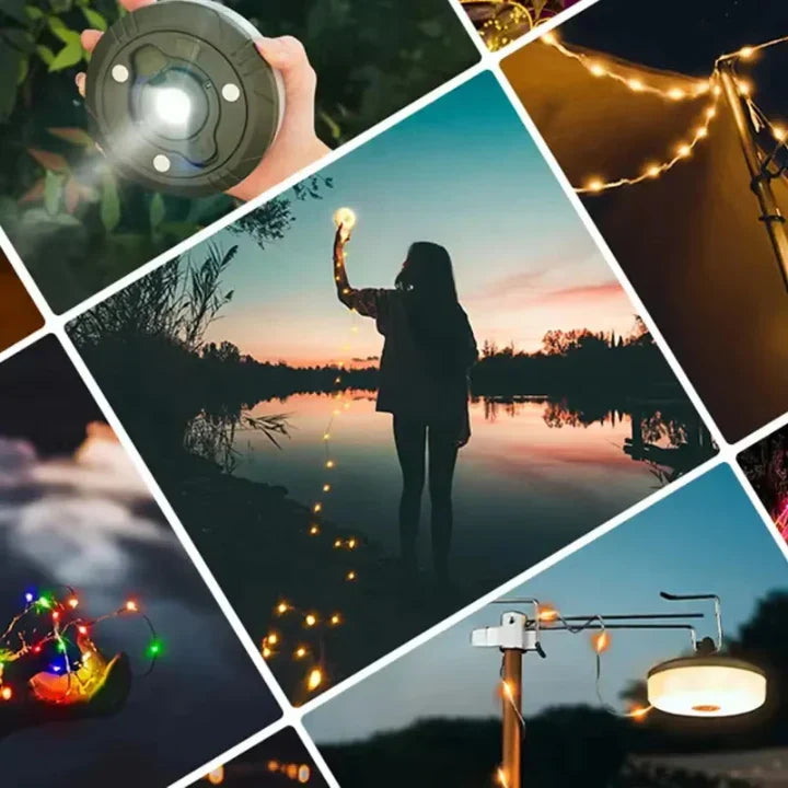 Lampka kempingowa 10m RGB – Zwiększ atmosferę i bezpieczeństwo na każdej przygodzie