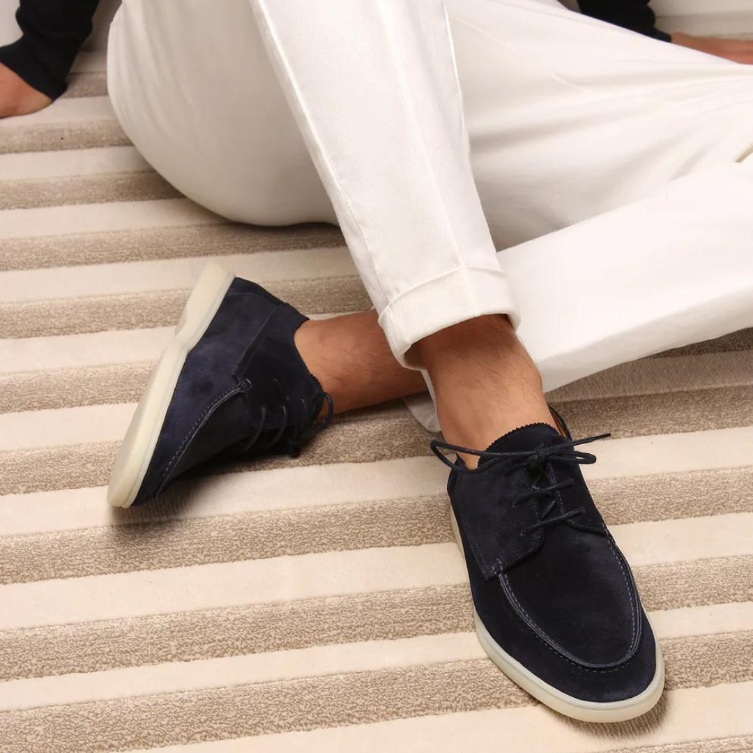 Męskie Casual Sneakersy z Miękkiego Zamszu – Wygodne Obuwie na Co Dzień