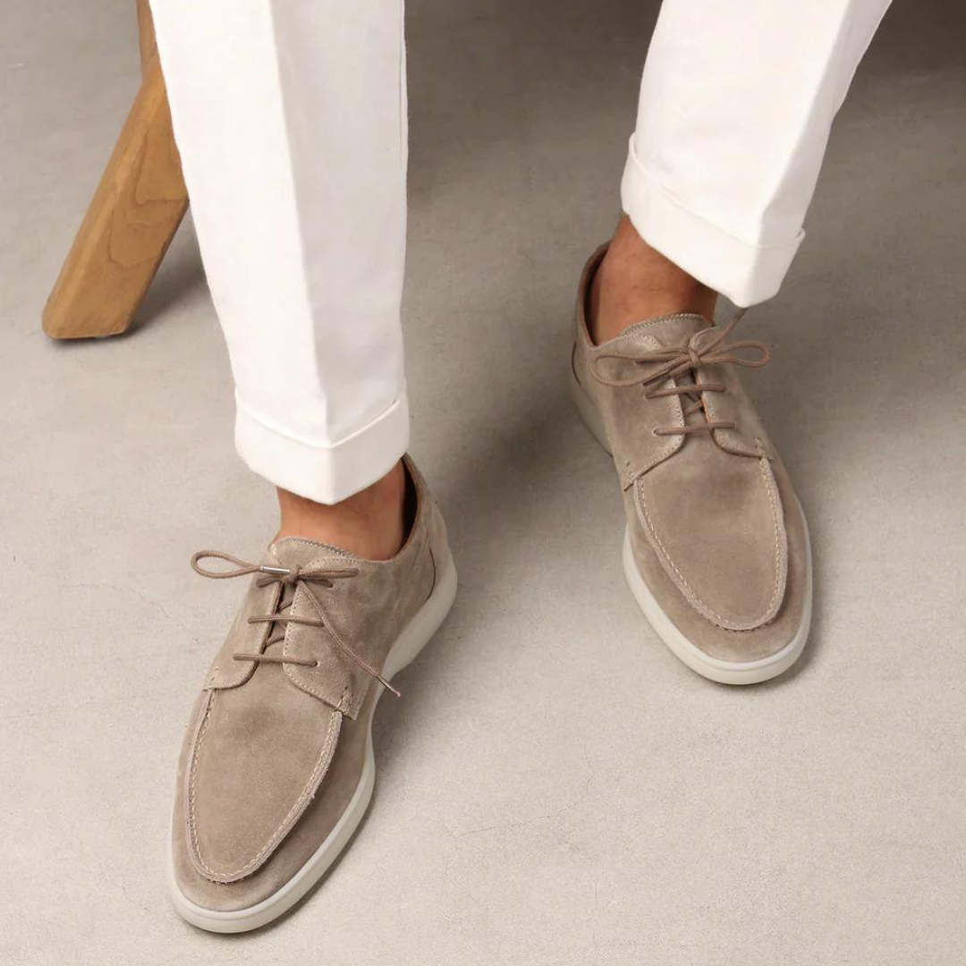 Męskie Casual Sneakersy z Miękkiego Zamszu – Wygodne Obuwie na Co Dzień
