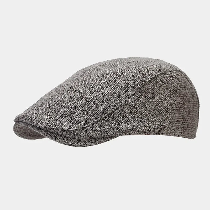 Męski Letni Beret Lnian