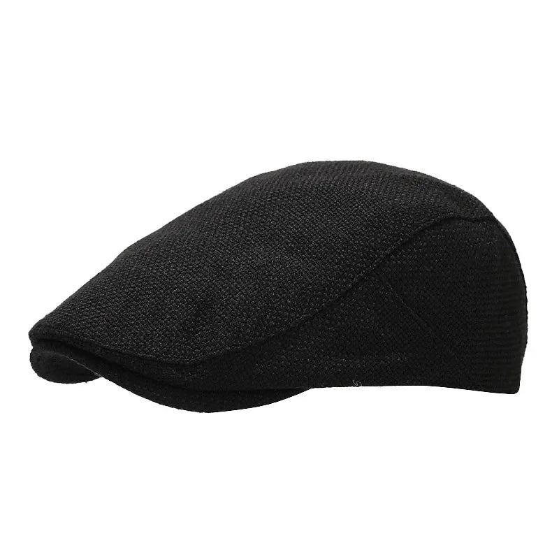 Męski Letni Beret Lnian
